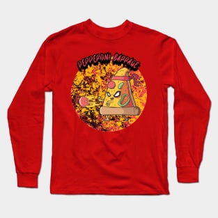 Pepperoni Barrage Graphic Long Sleeve T-Shirt